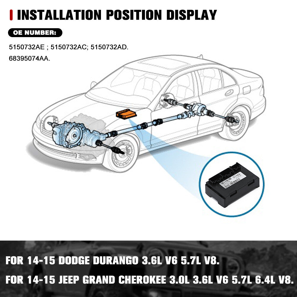 for Jeep Grand 2014-2015 Cherokee Hemi Transfer Case Control Module 68395074AA