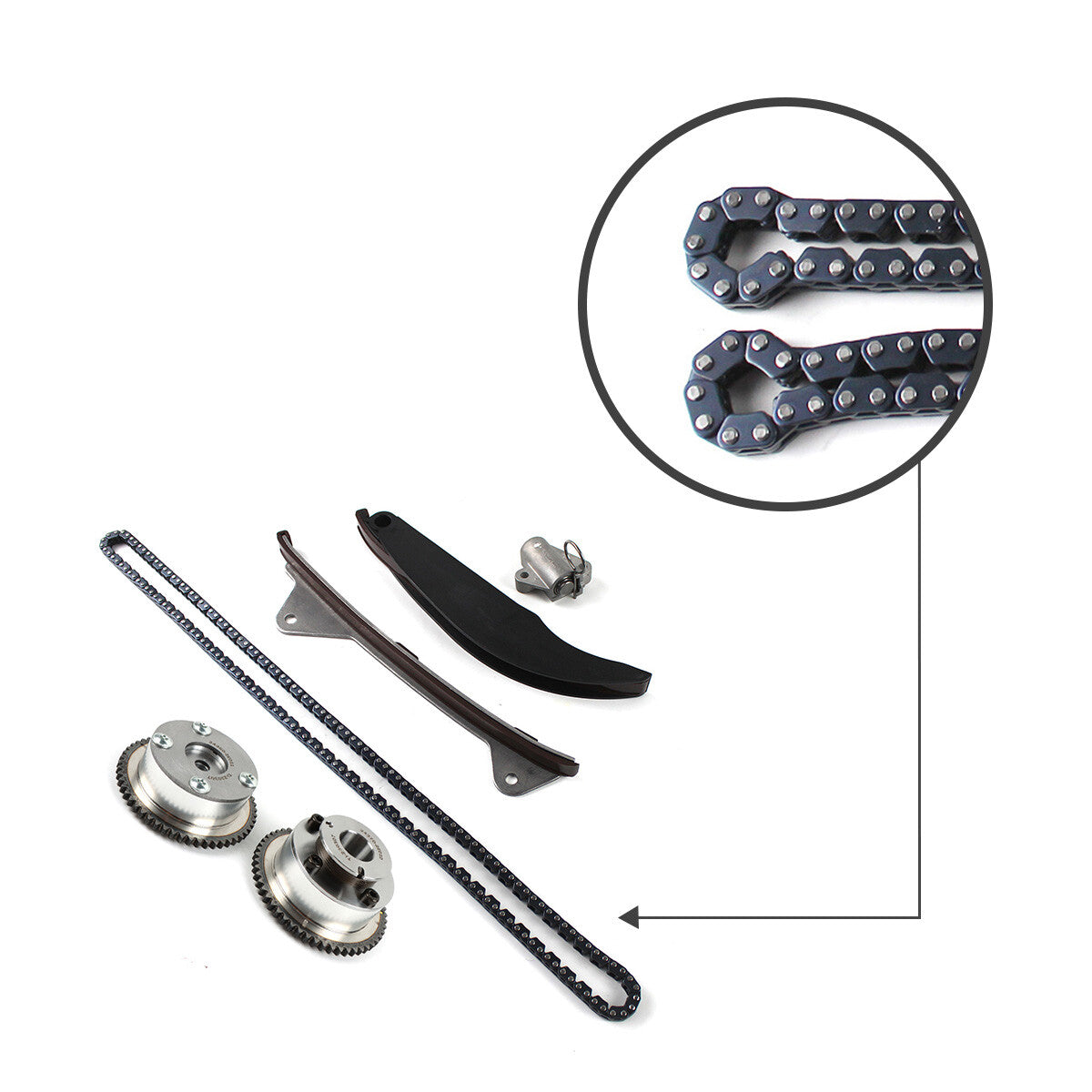 VVT  Timing Chain Kit Fit For 2.0L for Hyundai for Kia for Elantra Kona Forte Cerato for Tucson