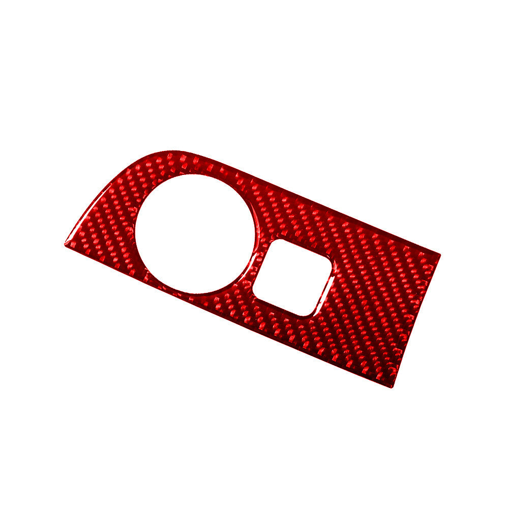 Red Carbon Fiber Interior Dim Light Control Cover Trim for Dodge Durango 2014-20