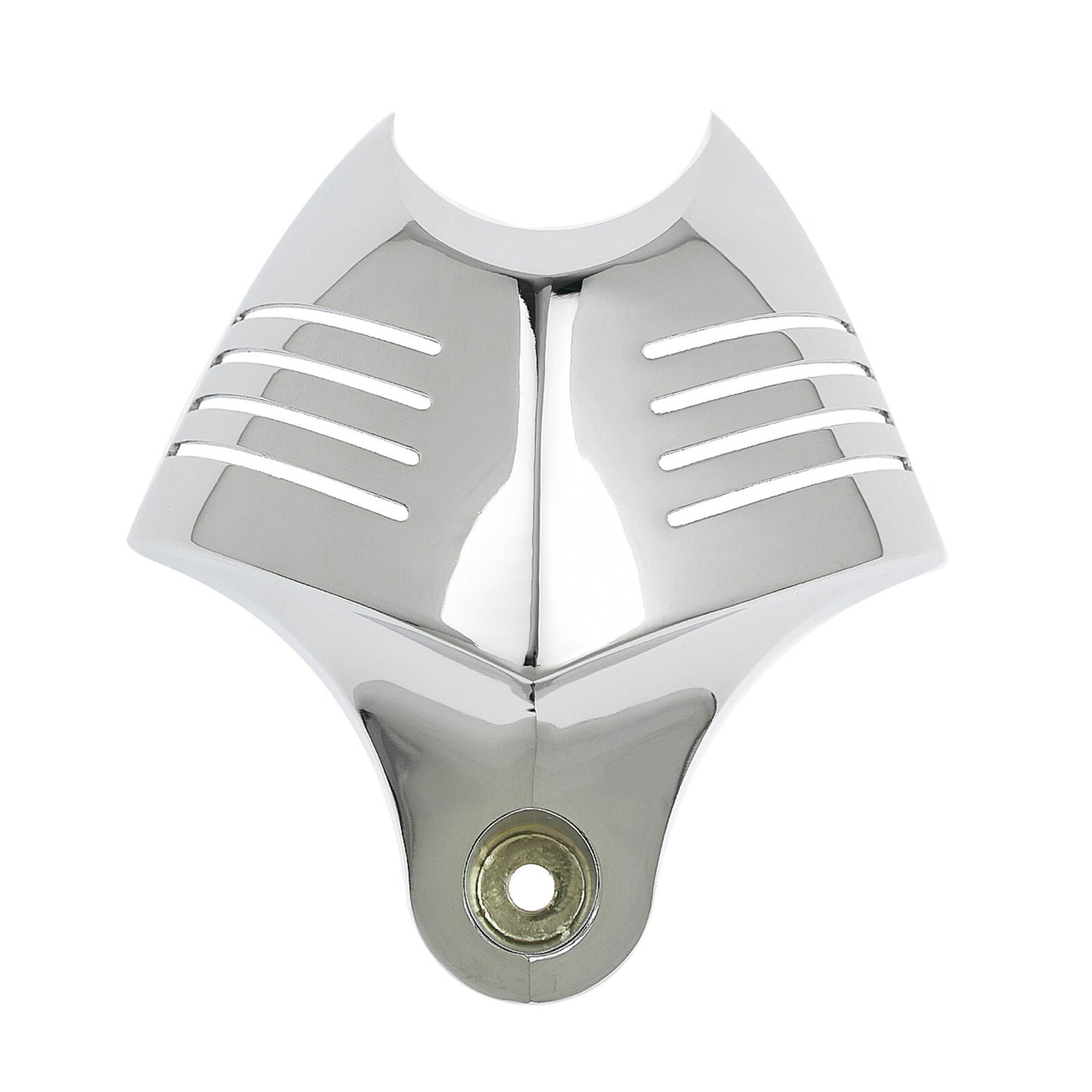 Chrome V-shield Horn Cover Fit for Harley Softail Dyna Glide Twin Cam Touring