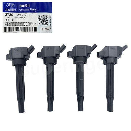 4-pack ignition coils for Hyundai for Tucson Santa Fe and for Kia Sorento 1.6L turbo 273012 M417