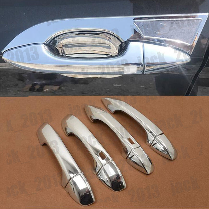 for VW for Jetta Mk7 2019-23 Chromed ABS for Smart Holes Car Door Side Handle Cover Trim