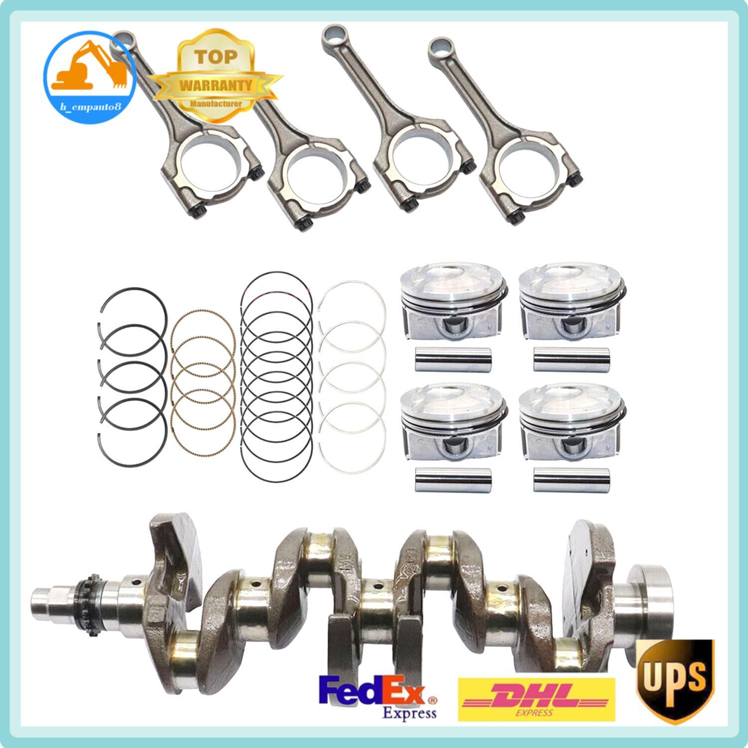 Connecting Rod+Piston Kit+Crankshaft Main Bearing+Crankshaft for Hyundai 1.6L.