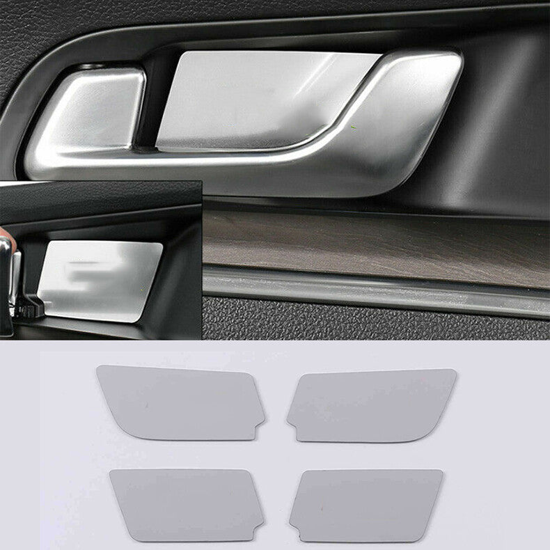 for Kia K5 2021-2023 Silver Steel Inner Door Handle Bowl Decor Sticker trim 4x