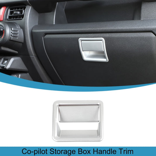 Silver for Co -pilot Storage Box Handle Cover Trim Decor for Suzuki for Jimny 2019-2023