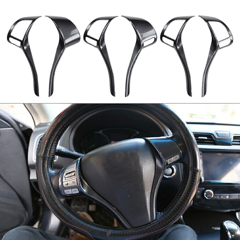 Carbon fiber interior steering wheel trim suitable for Nissan Altima 2013-2018 (2017 16-)