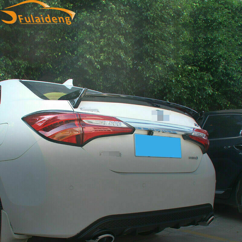 for Toyota for Corolla Sedan 2014-2018 Glossy Black Rear Trunk Spoiler Tail Wing Lip