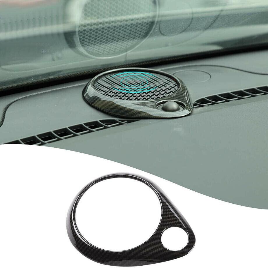 Carbon fiber dashboard center speaker ring trim suitable for 2011-2024 for Dodge Durango