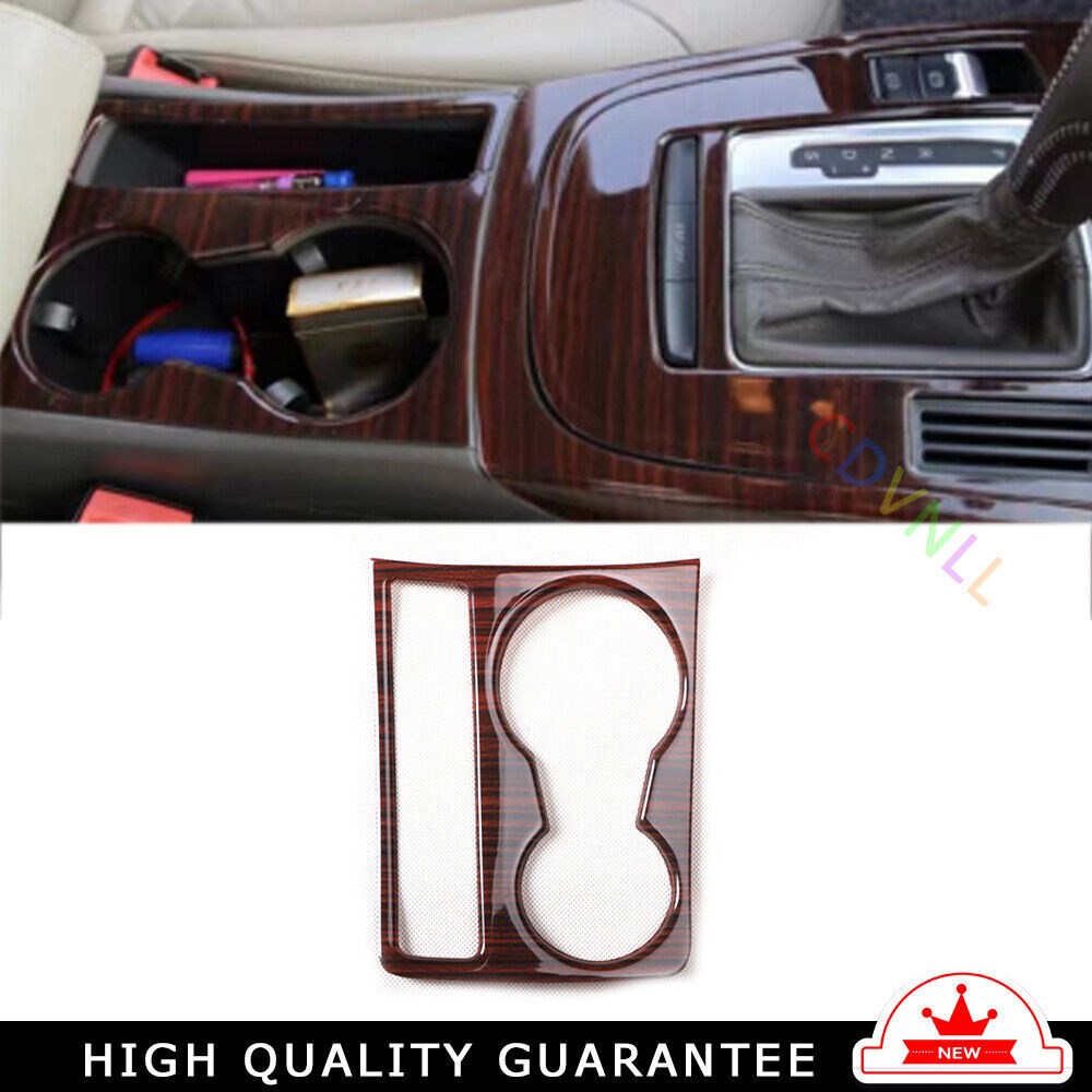 Car Middle Console Drinking Glass Trim 1PCS Fit for Audi A5 2008-2016 Red Wood