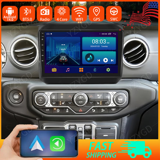 GPS Navi Screen for Jeep for Wrangler JL 2018-2020 Android CarPlay Car Stereo Radio