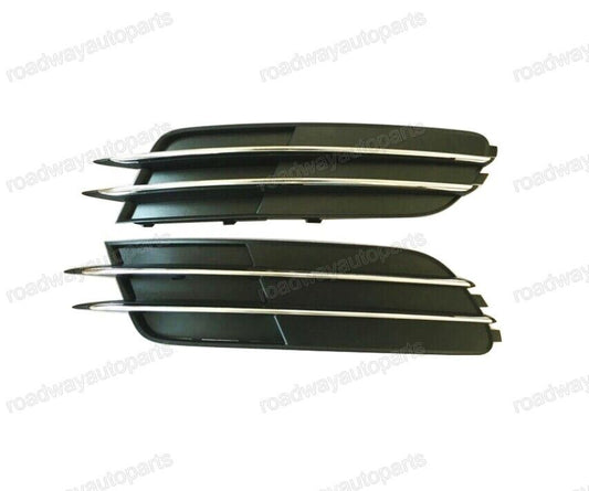 1Pair Front Lower Fog Lamp Cover Grille Lamp Bezel Fit for Audi for A6 C7 2012-2014