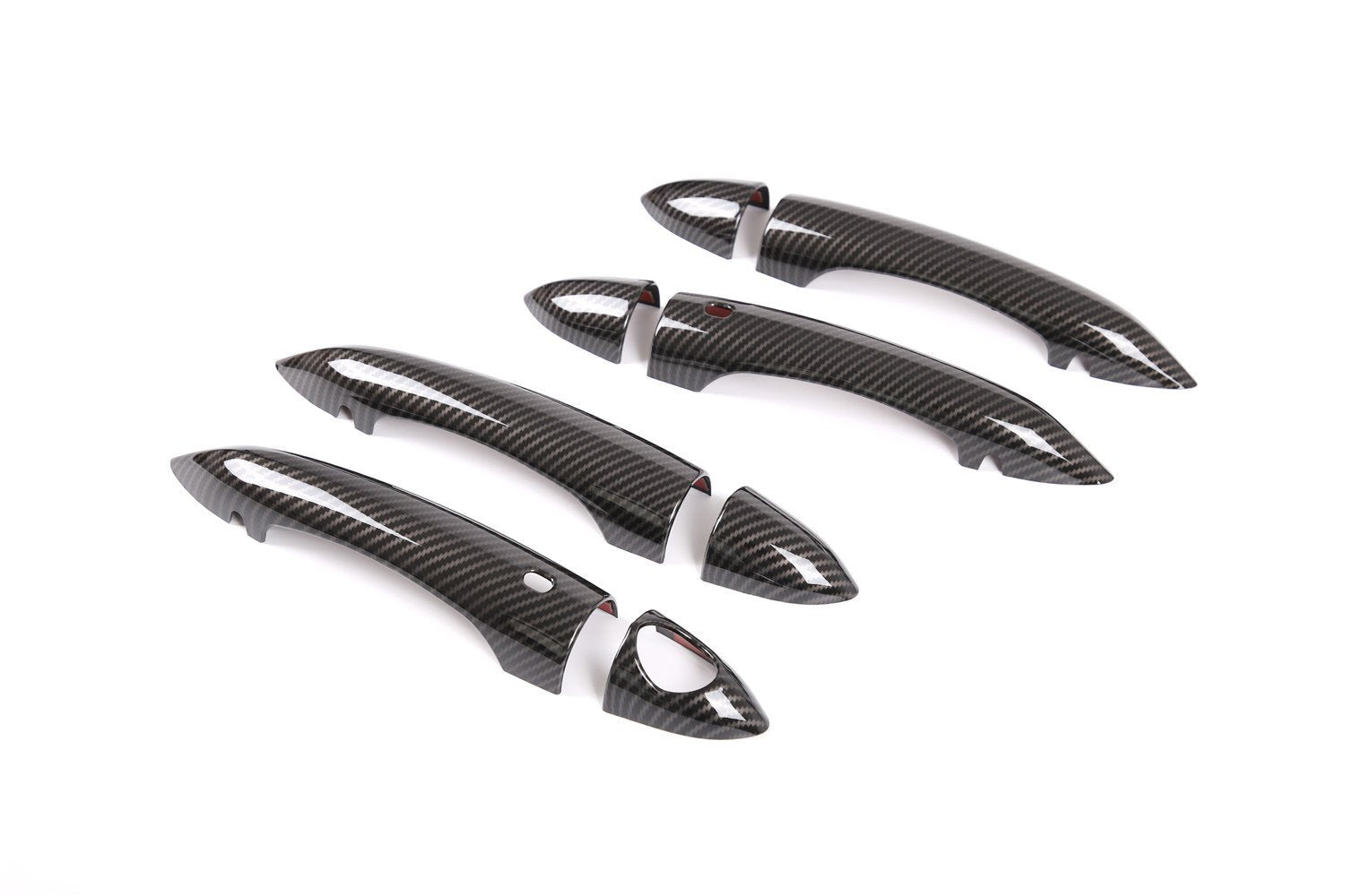 for Alfa Romeo Giulia / for Stelvio 2017-2020 Outer Side Door Handle Cover ABS Carbon