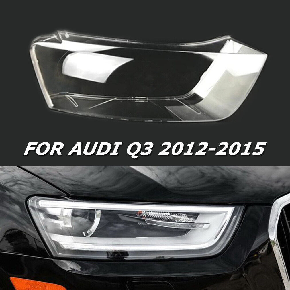 Fit for Audi Q3 2012 2013 2014 2015 Headlight Lens Shell Cover Transparent Right
