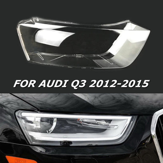 Fit for Audi Q3 2012 2013 2014 2015 Headlight Lens Shell Cover Transparent Right
