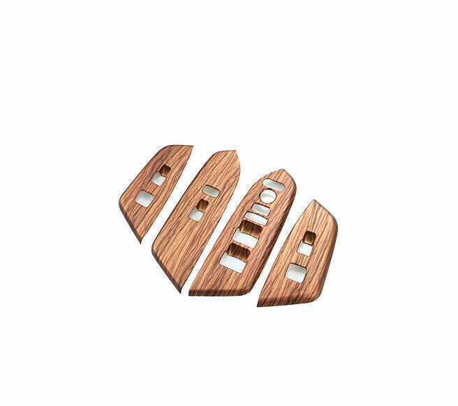 Window Lift Switch Button Cover Trim for Honda CRV CR-V 17-2022 Matte Peach Wood