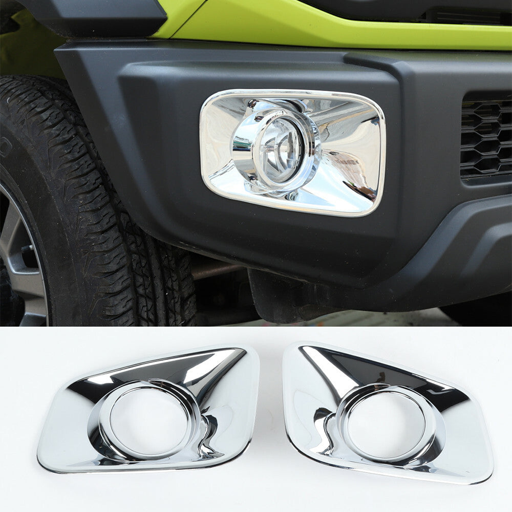 Chrome ABS Front Fog Light Lamp Cover for Suzuki for Jimny 2019-2022 Car Accessories