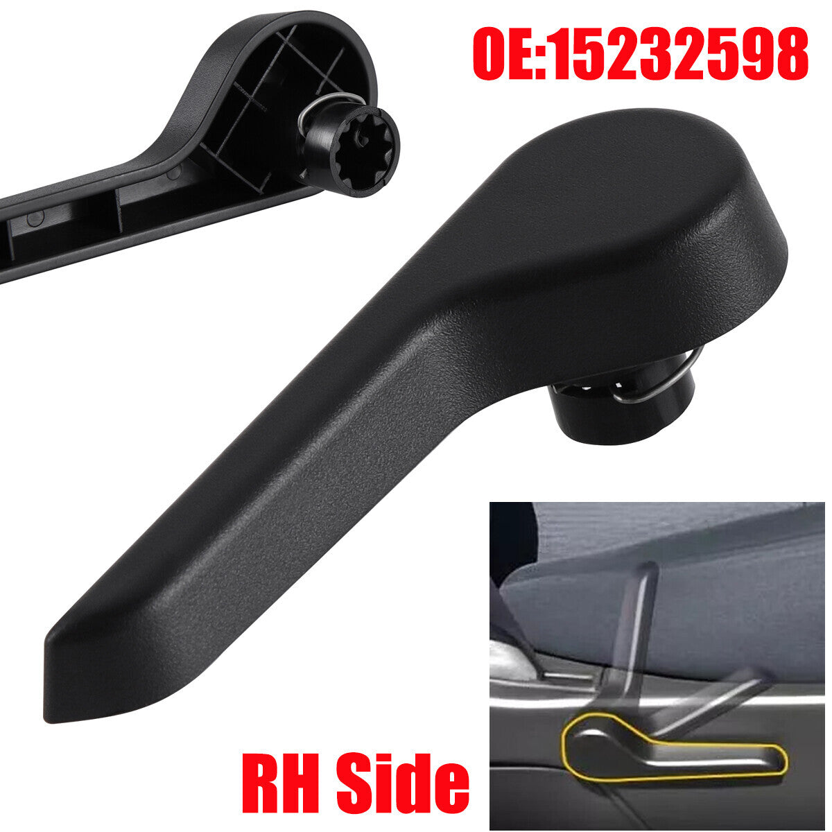 for Seat Adjuster Lever Handle Right Side RH for Chevy Silverado for GMC 15232598 07-14