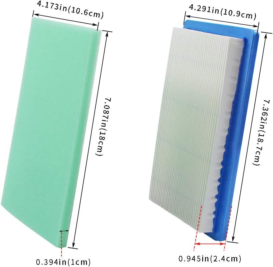 Air Filter MIU10998 with Pre Cleaner MIU10999 for Kawasaki 11013-7016 11013-7034