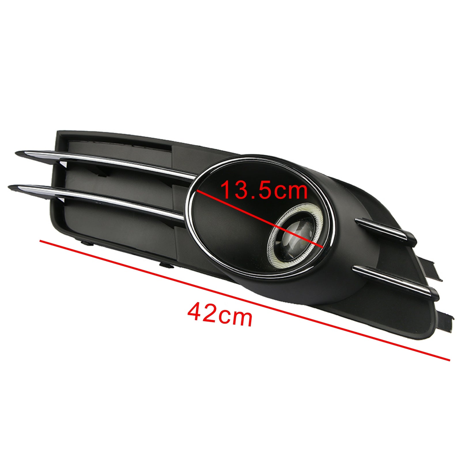 for Audi A6 A6L C7 2012-15 Front Bumper Fog Light Grille Grill + Fog Light Lamp