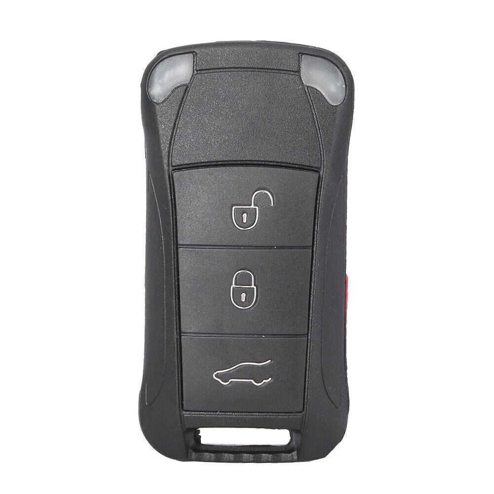 Remote Key Shell Fob Case Cover 3 Buttons for Porsche for Cayenne 2003-2011 Car