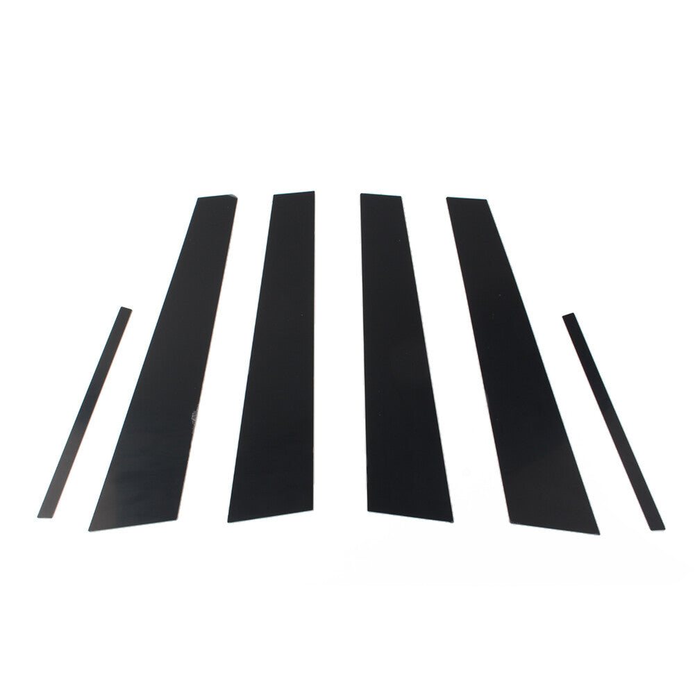 Pillar Posts Door Window Trim Set for Dodge Charger 2011-2021 Glossy Black 6PCs