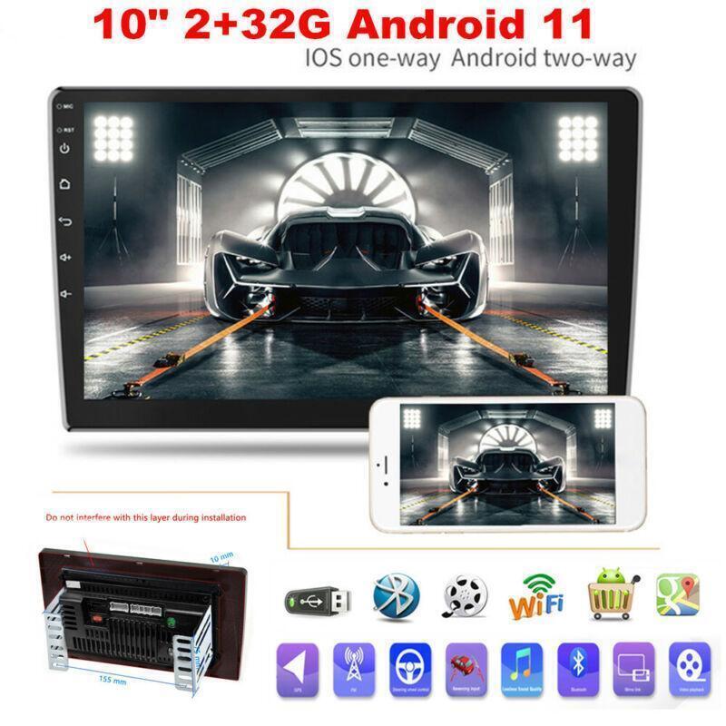 Auto Mirror link WiFi+GPS Navigation 10 inch 2+32G Android 11 2 Din Stereo Radio