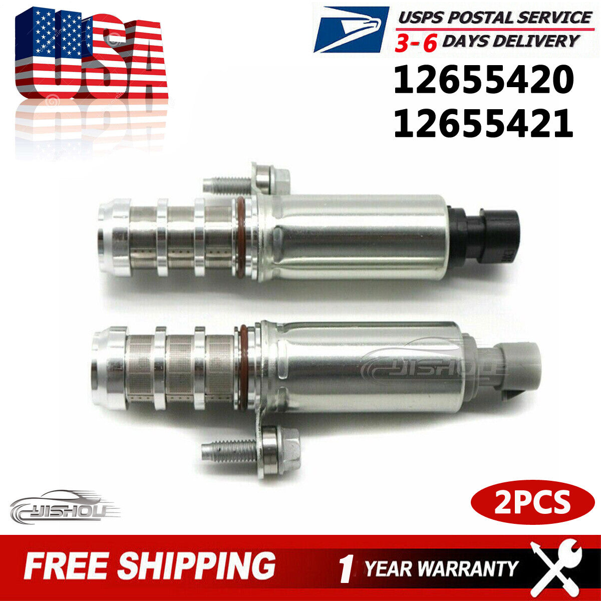 12655420 12655421 For GM for Buick for Chevy Variable Valve Timing VVT Solenoid Actuator
