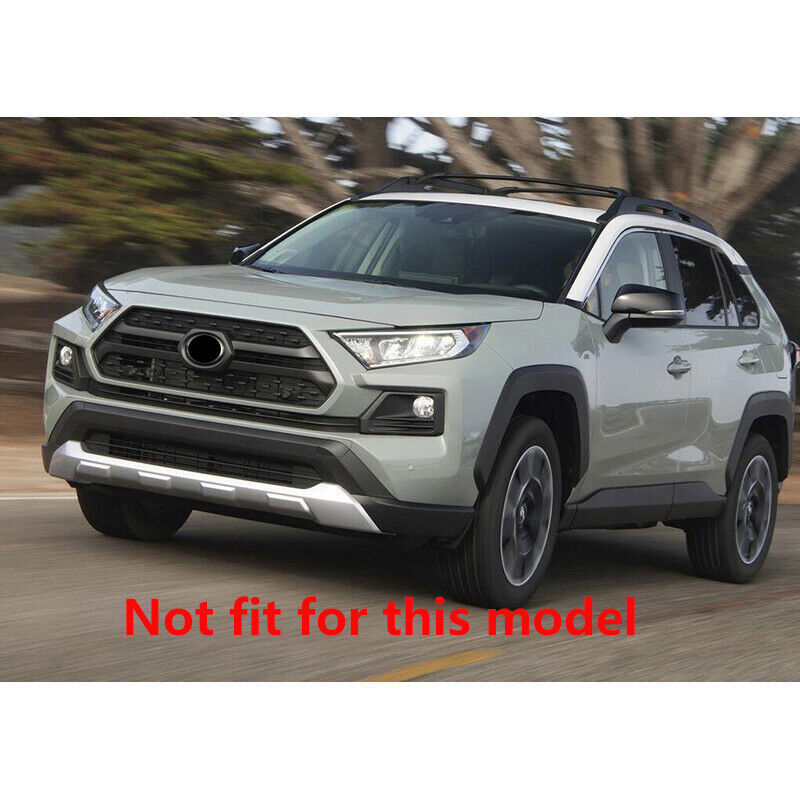 Stainless Steel Front Bumper Mesh Grille Decor Sticker for Toyota RAV4 2019-2024