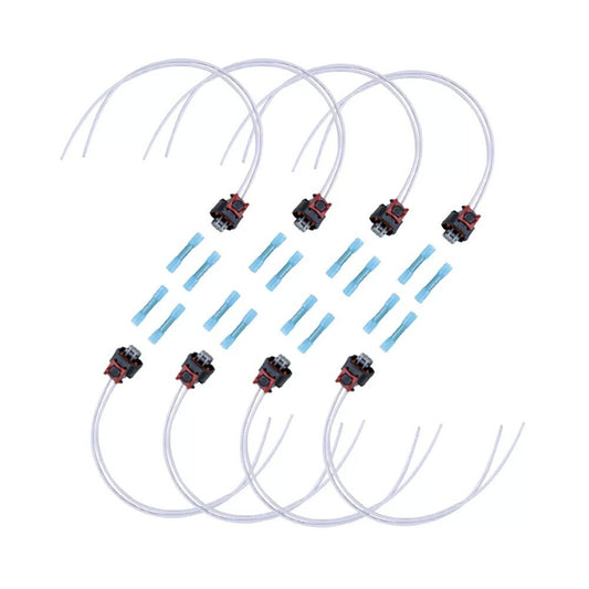 8Pcs Injector Pigtails Harness for Chevy for GMC 2500 3500 2017-24 19368140