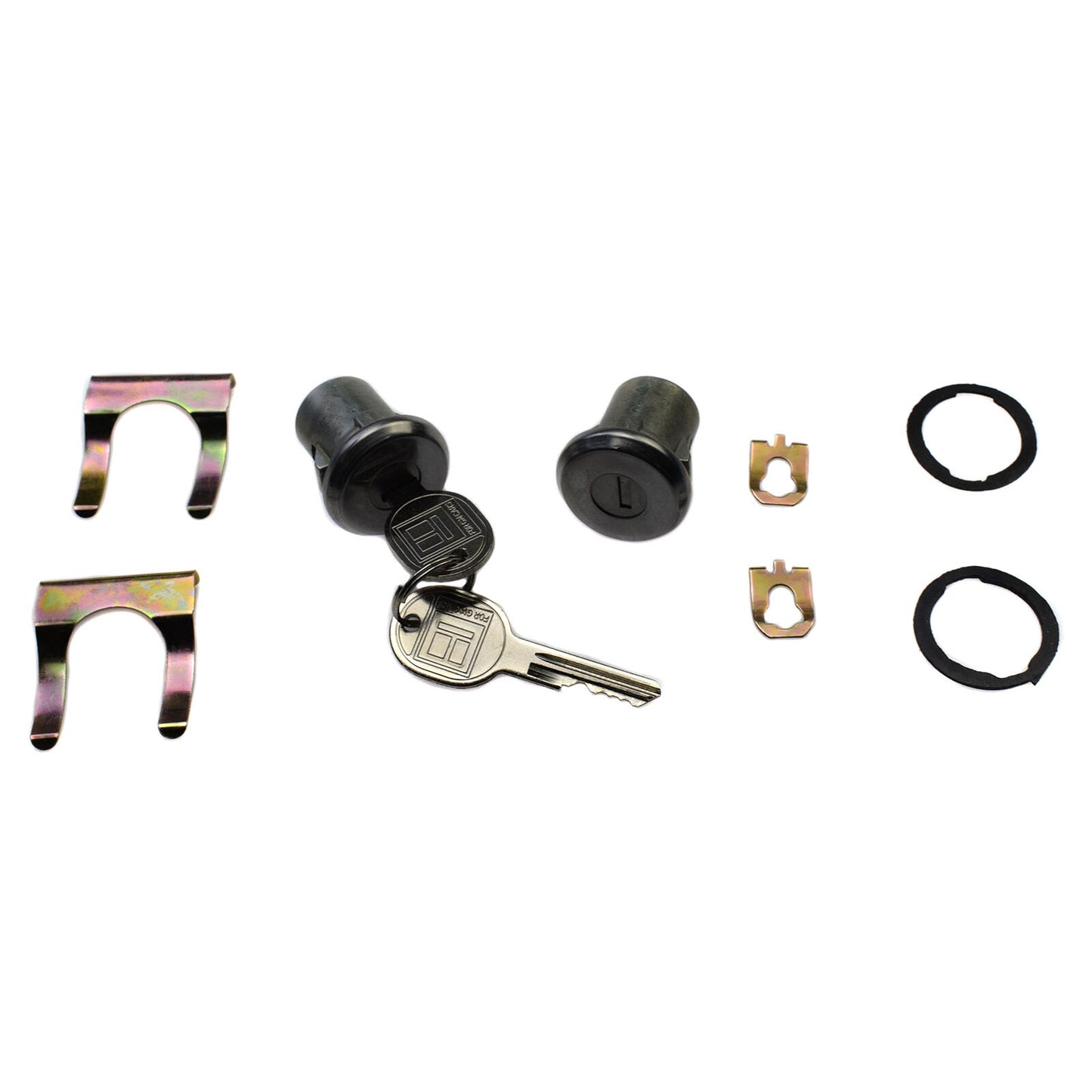 Pair door lock cylinder kit 5070006 for Chevrolet S10, Blazer, for GMC,for Buick,and for Cadillac .