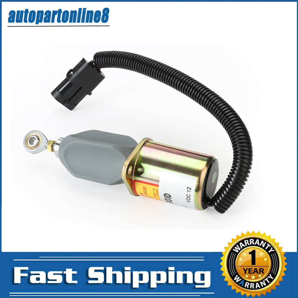 One-piece fuel shut-off solenoid valve 3919422 suitable for Ford 5.9L and 8.3L diesel engines - New product.