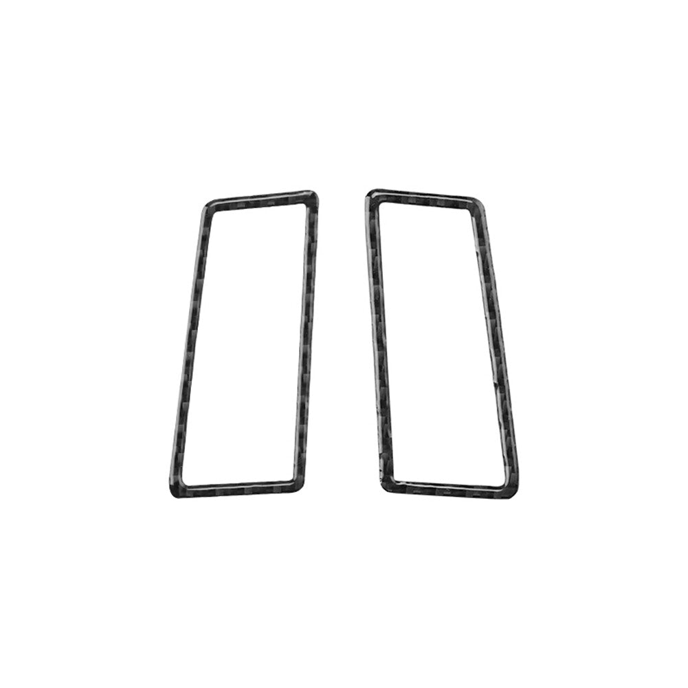 2X Dashboard Air Outlet Panel Trim Sticker Carbon Fiber for Audi for A4 S4 2005-2008