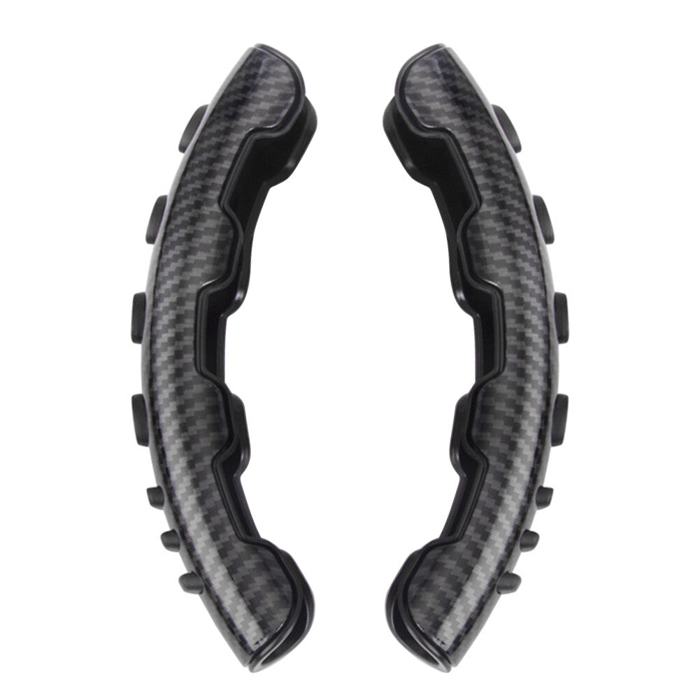 2x Carbon Fiber Steering Wheel Booster Cover Non-Slip Universal