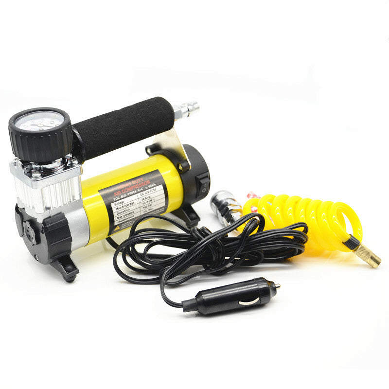 Electric Car Tire Inflator Pump Air Compressor Pressure Table Cigarette Lighter