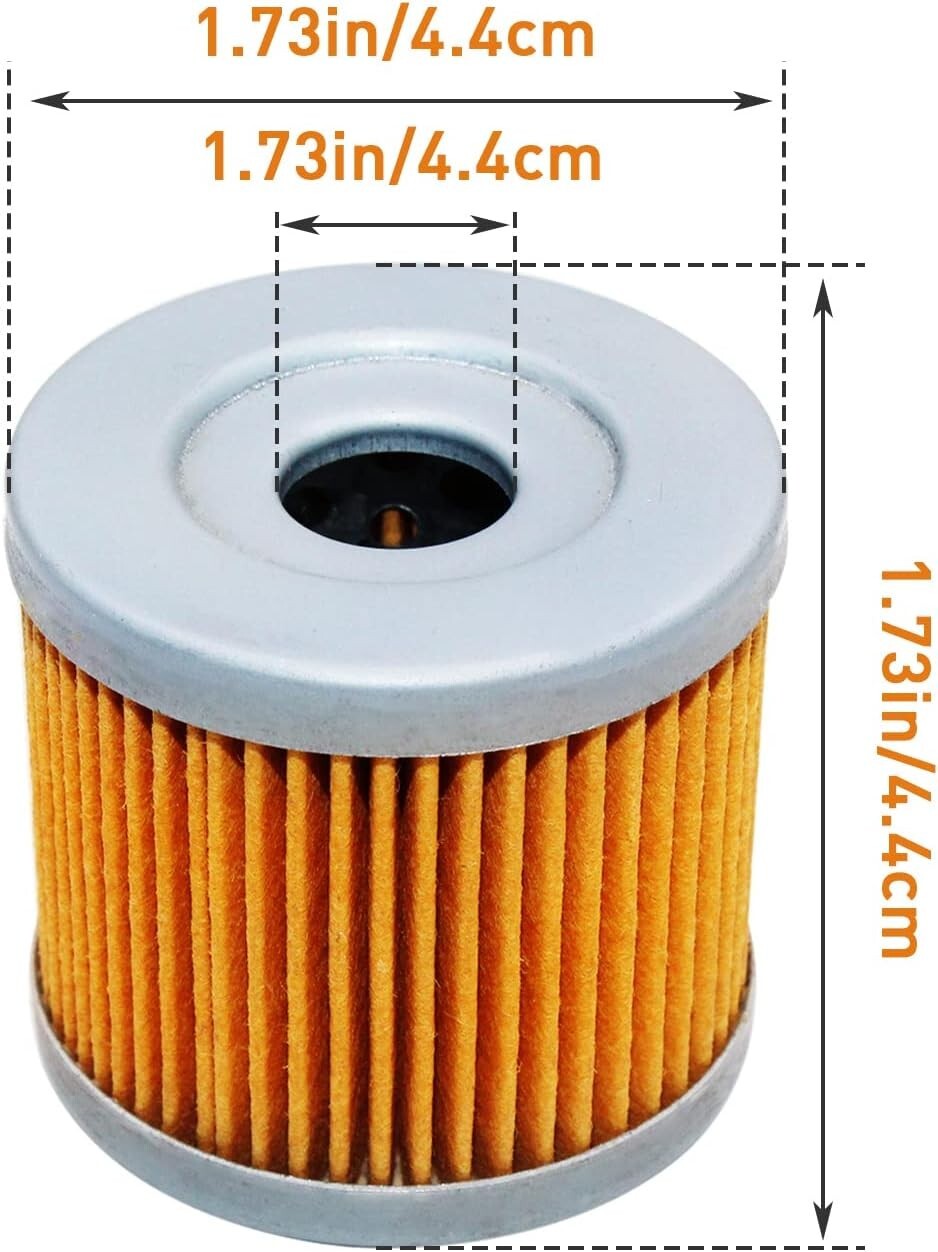 2 Pack Motorcycle Oil Filter for Kawasaki 220 Bayou KLF220 1988-2002 16099-004