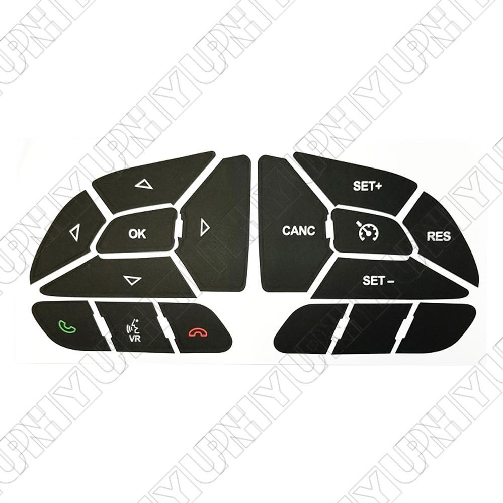 1 Set Steering Wheel Button Repair Decals Stickers for Dodge for Charger 2016 - 2022