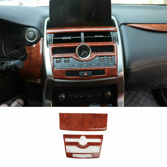 Wood Grain Central Console Navigation Panel Trim for Lexus NX200t 300h 2015-2021
