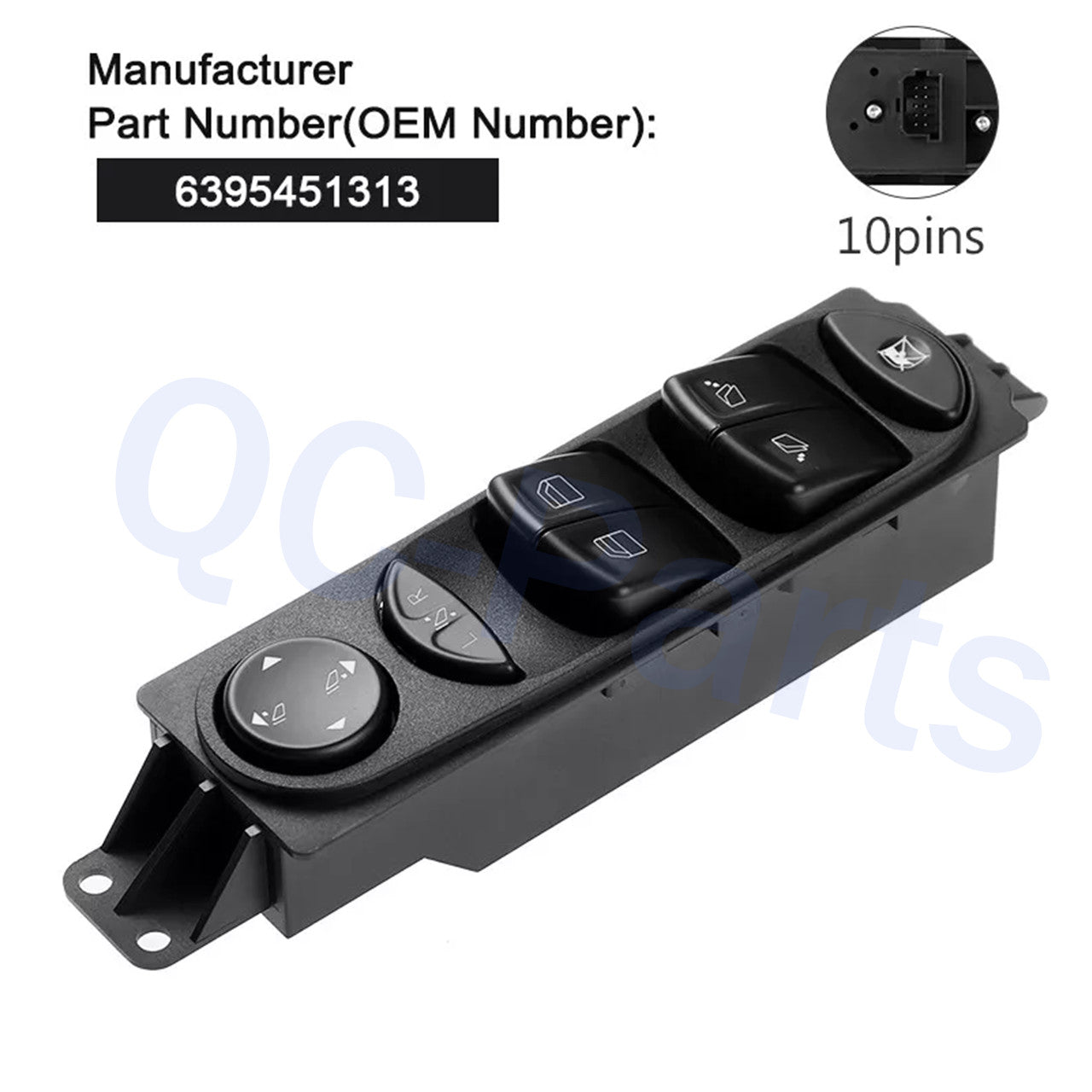 A6395451313 Electric Master Window Switch for Mercedes Benz Viano Vito W639 MPV
