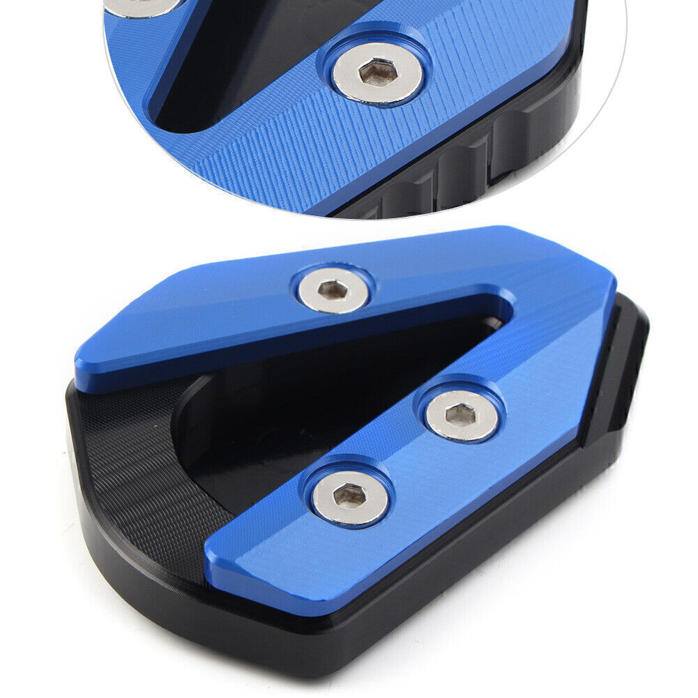 Kickstand Foot Support Side Pad Enlarge Plate for YAMAHA YZFR6 2017-2021 Blue