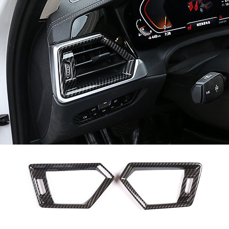 Carbon fiber ABS steering wheel emblem cover trim for Subaru WRX / WRX STI 2021-23