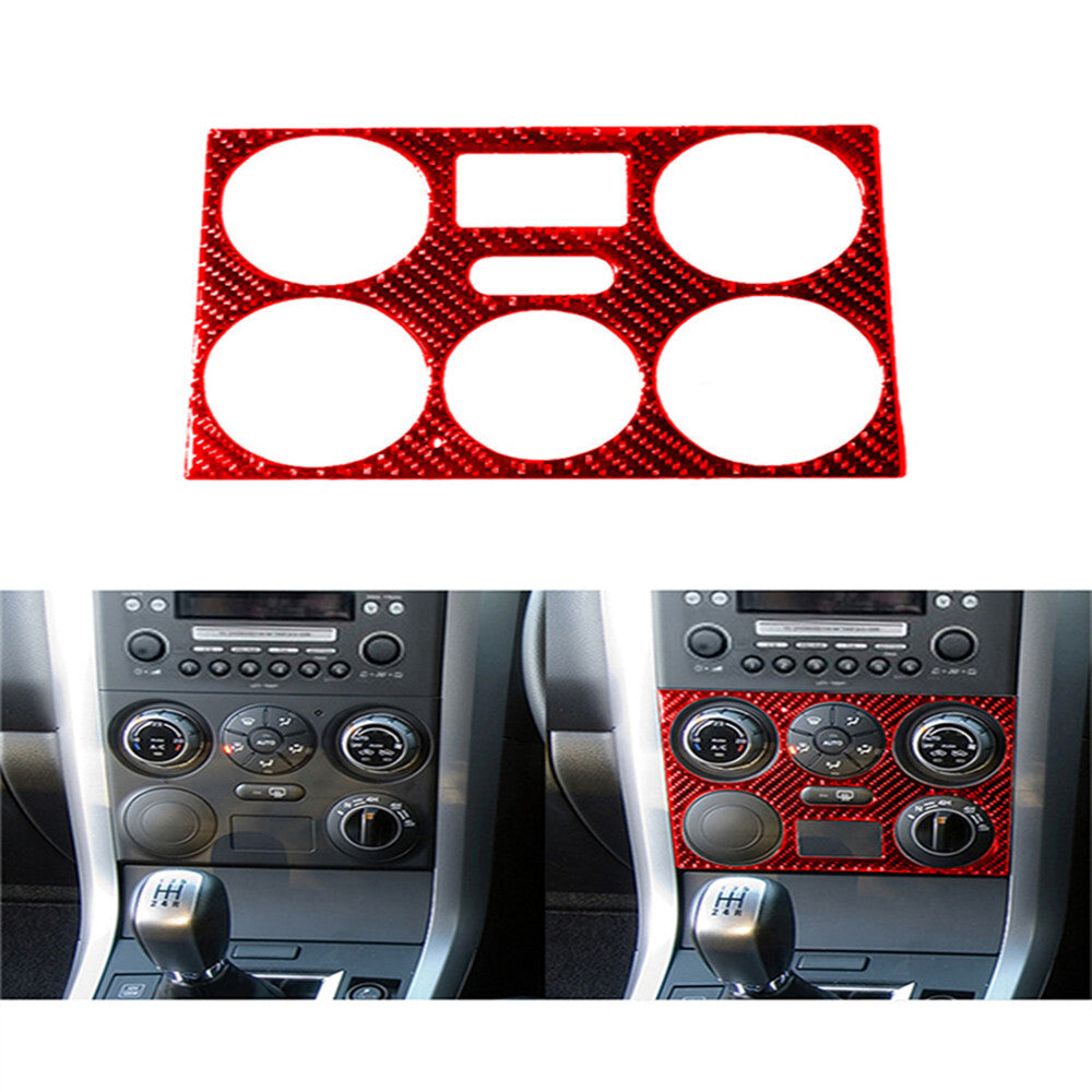 Carbon Fiber Climate Control Panel Cover Trim for Suzuki Grand Vitara 06-09 Red