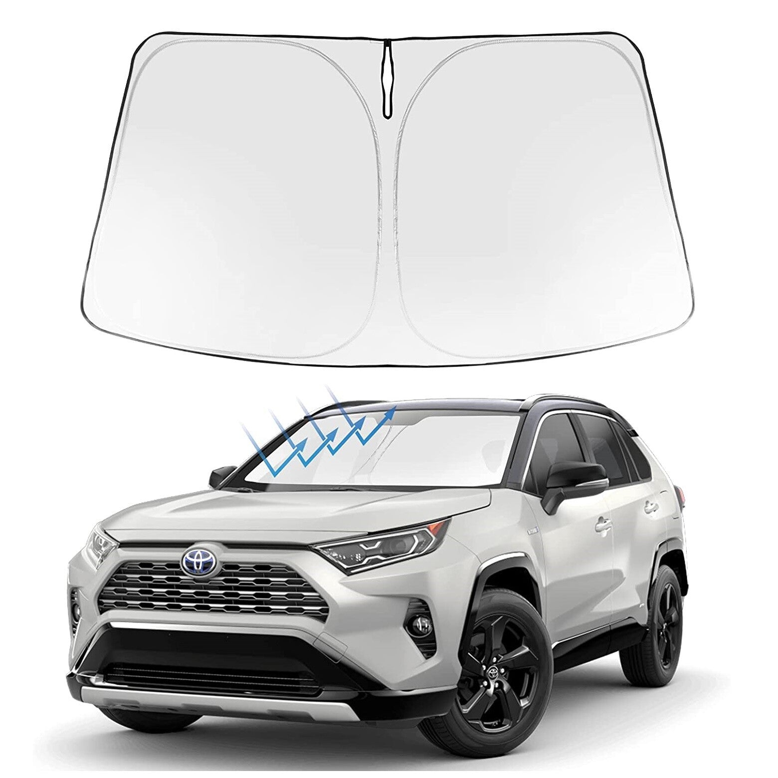 Custom Fit for Toyota RAV4 Accessory Auto Windshield Sun Shade UV Block Cover Visor