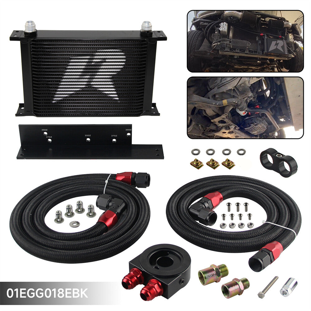 24 Row Core Oil Cooler Kit Bolt On for Nissan Z33 03-08 350Z FAIRLADY 370Z Z34