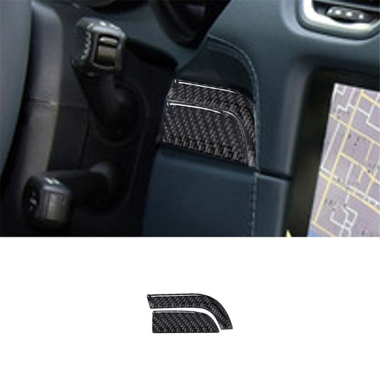 2X Carbon Fiber Driver Side Decorative Cover Trim for Porsche 718 2016-2022