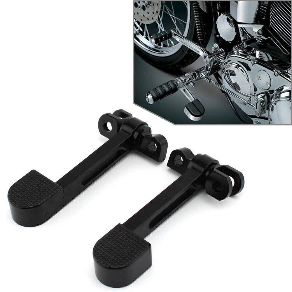 Black Footrest Peg Mount Bracket Heel Rest for Harley Sportster XL 883 1200 Dyna