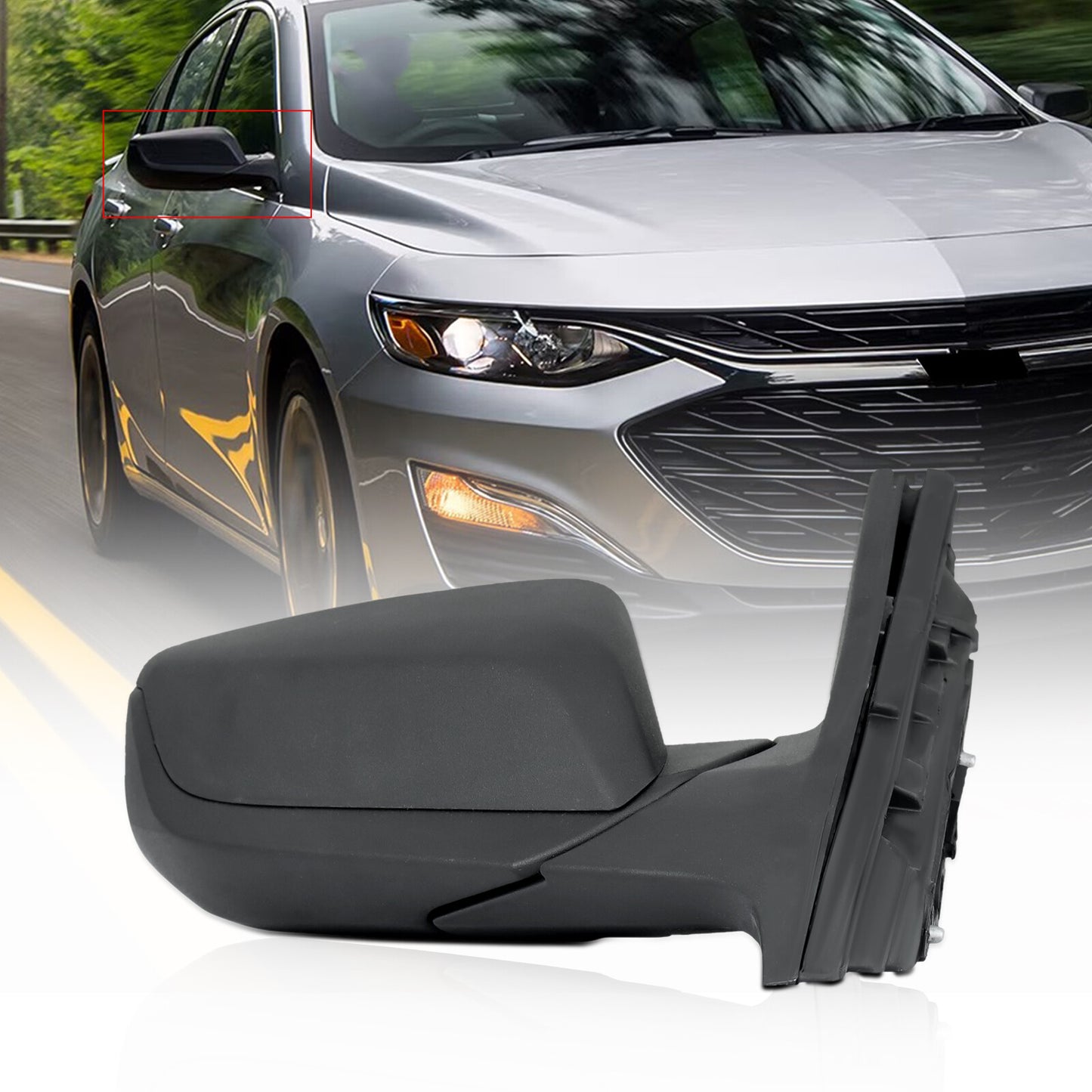 Passenger-right mirror for Chevrolet Hand for Chevrolet Malibu 2016-2022 3-pin