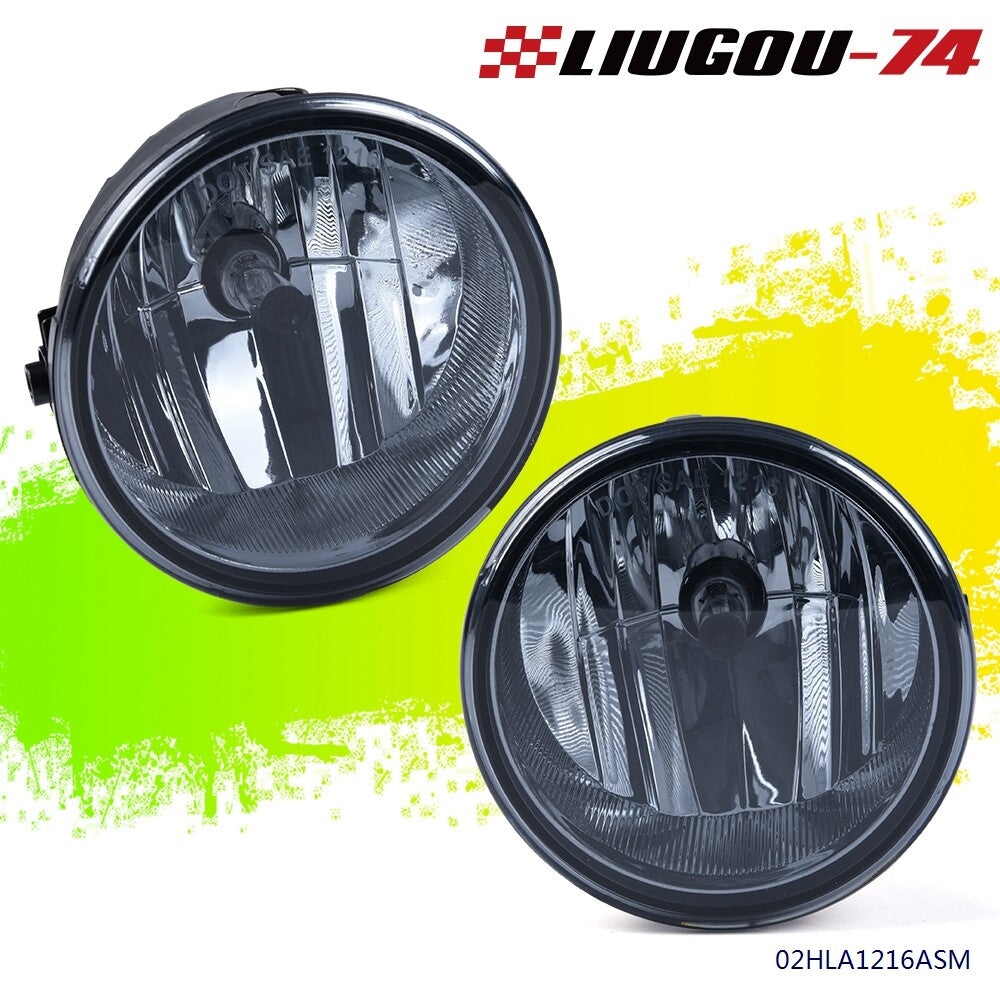 Suitable for 2006-10 for Ford F-150. Smoked lens front fog light with bulb (left + right -).