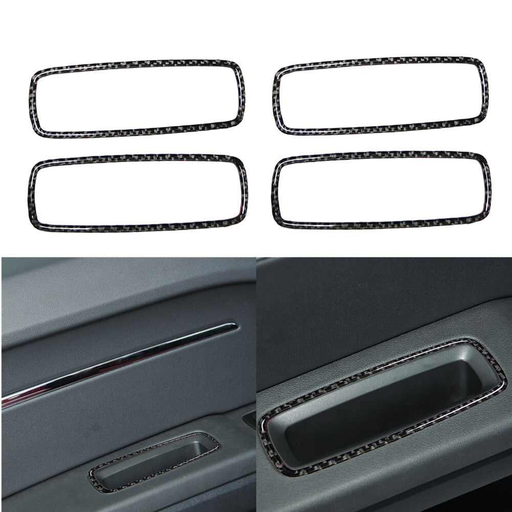 4pcs Carbon Fiber Door Handle Cover Trim for Dodge Journey 2009-2010 SXT SE
