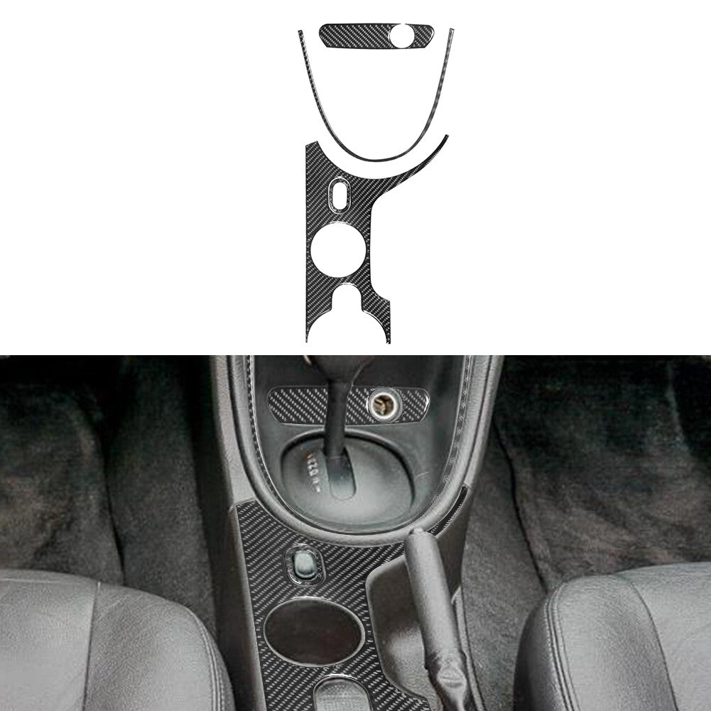 Carbon Fiber Center Cup Holder Panel Trim for Ford for Mustang Convertible 2001-2004