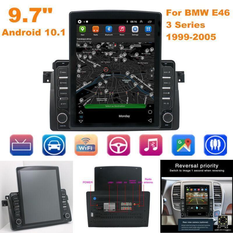 9.7 Android 10.1 Car Stereo Radio Player GPS Navi for BMW E46 3 Series 1999-05